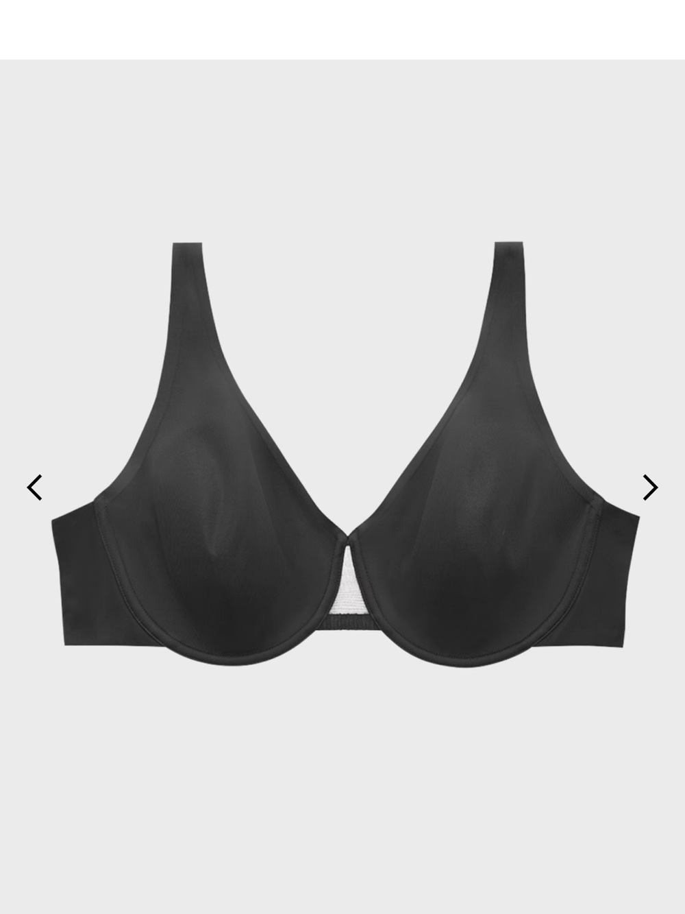 ThirdLove Classic Unlined Plunge Bra. Black. Comfort. 36D